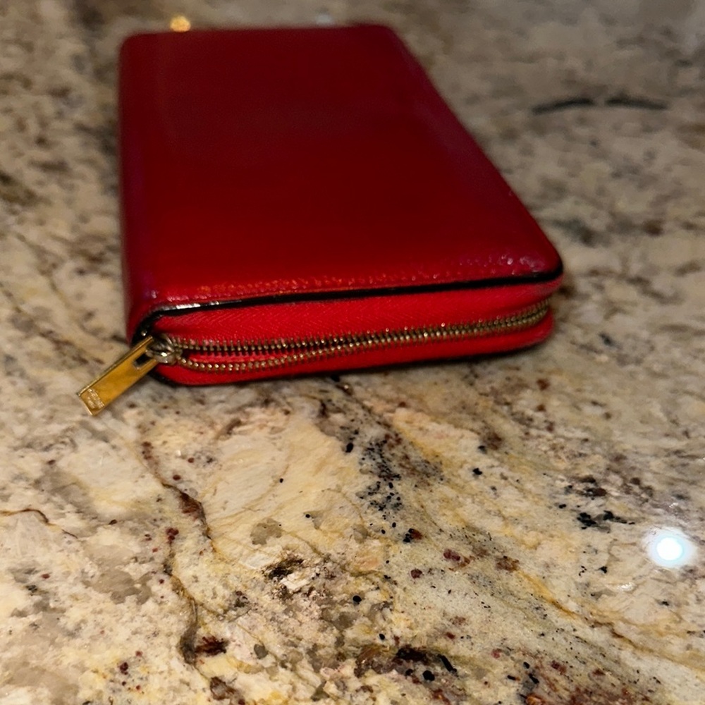 Celine Red Leather Wallet - Picture 3 of 10